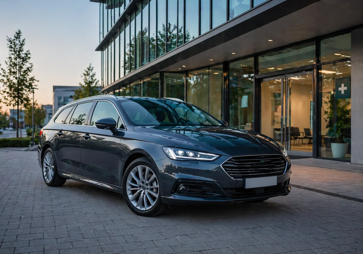 Moderner Firmenwagen