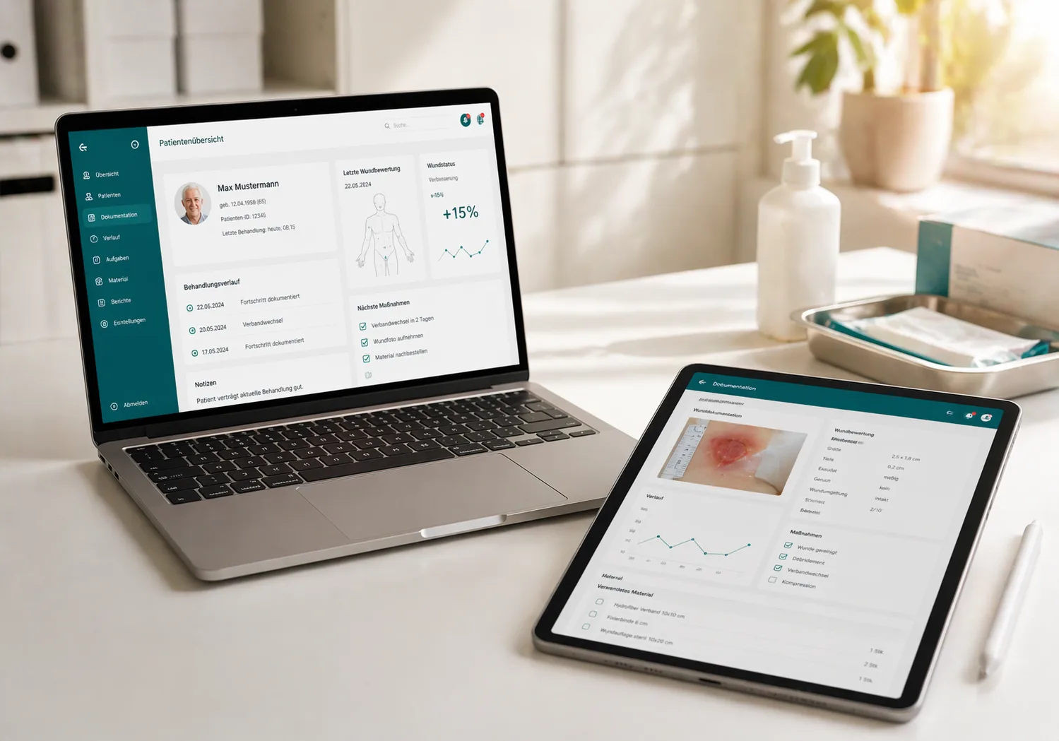 Digitale Arbeitsgeraete im Gesundheitswesen