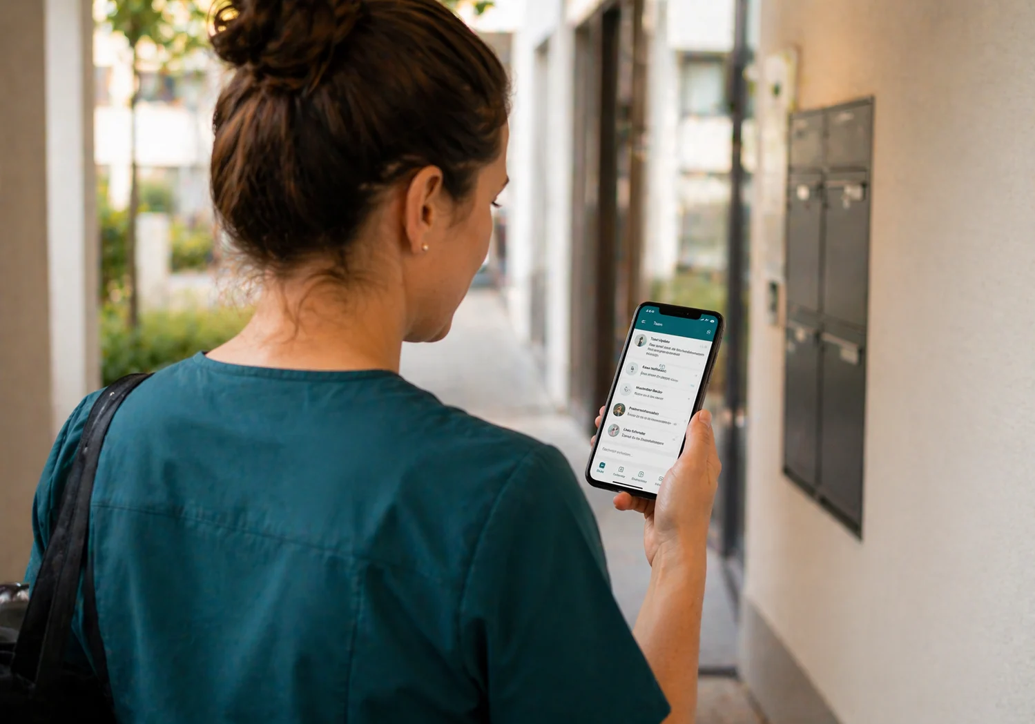 Smartphone fuer berufliche Kommunikation