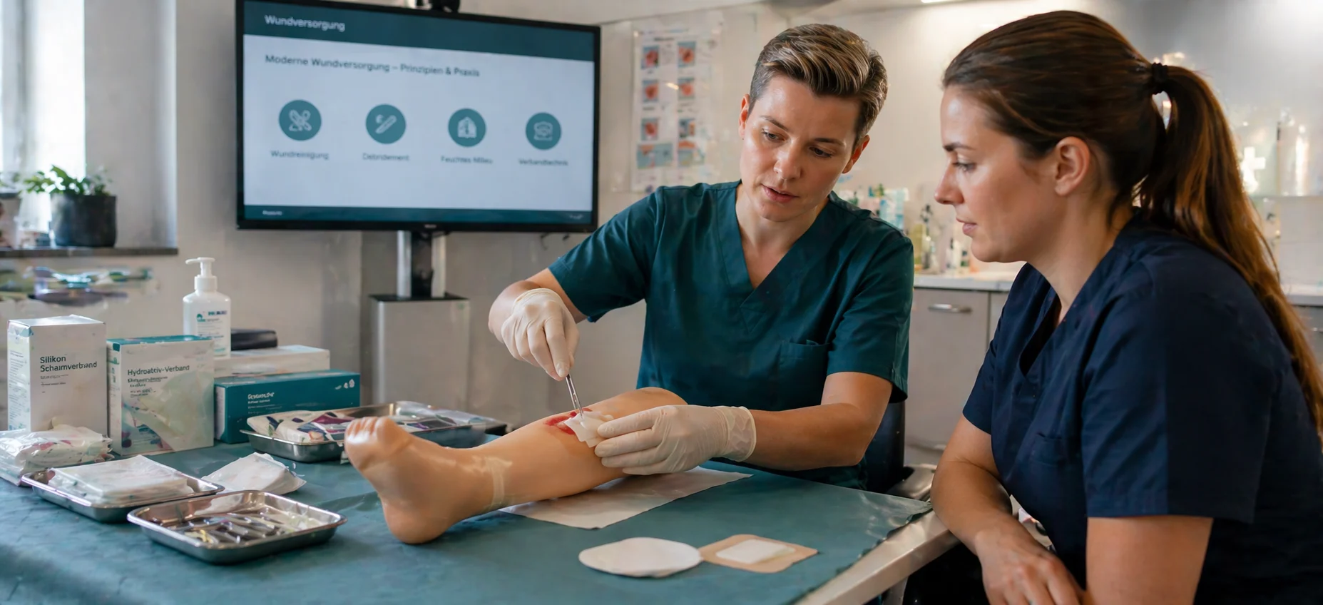 Wundversorgungstraining im Team